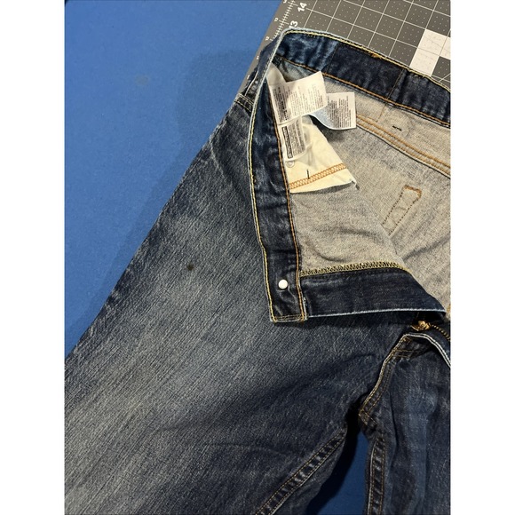 Levi's 511 Slim Fit Jeans Mens 42x32 Blue Fade / Wallet 100% Cotton - Picture 5 of 9